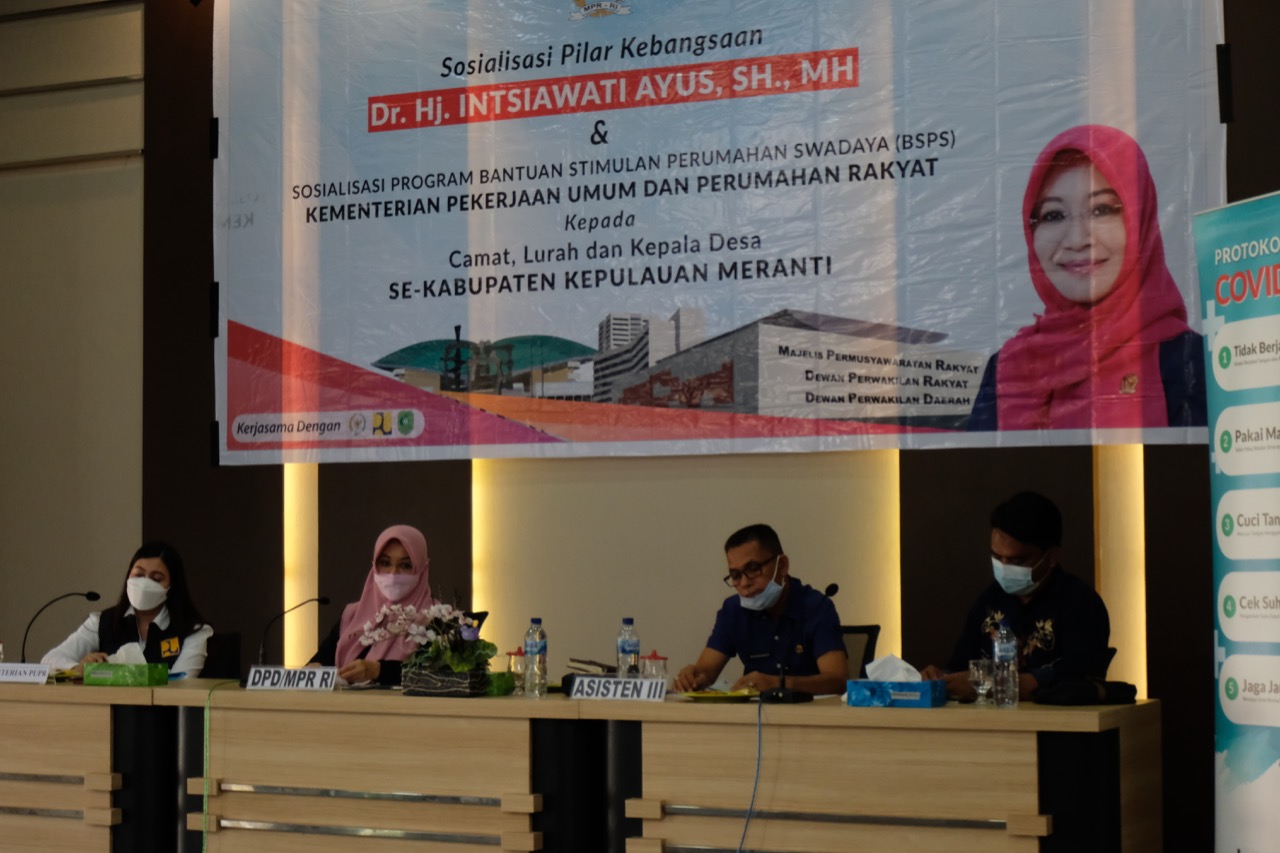 Sosialisasi BSPS di Meranti, Intsiawati : Saya Fokus Soal Perumahan dan Pertanahan